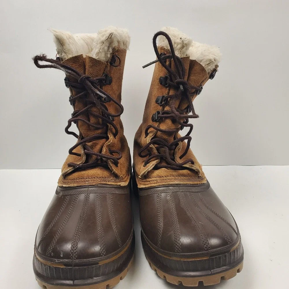 Sorel Boots Mens 9 Kaufman Winter Lined Made in‎ USA Snow Steel Shank Warm